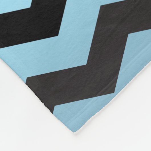 Naadloze gradiënt Chevron Pattern op Baby Blue Fleece Deken (Hoek)