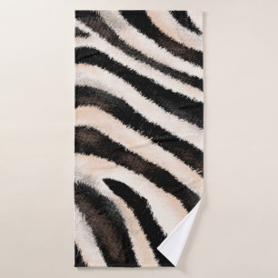 naadloze handtekentextuur, dierlijke afdruk; badhanddoek