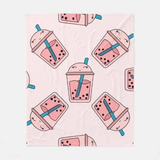 Naadloze heldere zeepbel van theevruchten zomer dr fleece deken (Voorkant)