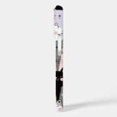 Naadloze illustratie Katten Monogram Case-Mate iPhone Case (Achterkant / Links)