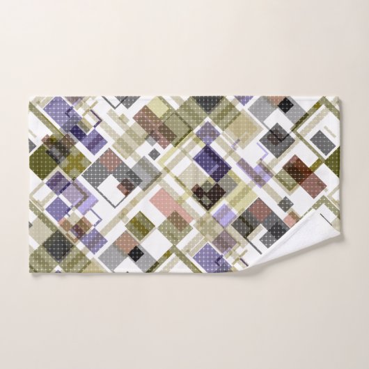 Naadloze ingecheckte vleid tartan patroon groene b bad handdoek (Handdoek)