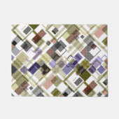 Naadloze ingecheckte vleid tartan patroon groene b deurmat (Voorkant)