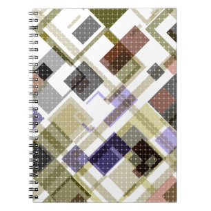 Naadloze ingecheckte vleid tartan patroon groene b notitieboek