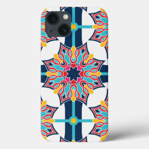 Naadloze islamitische kunst kleurrijk iPhone 13 hoesje