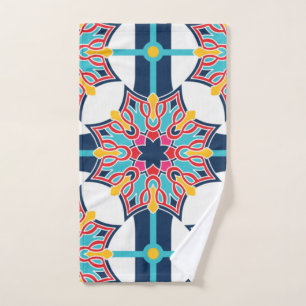 Naadloze islamitische kunst kleurrijk handdoek