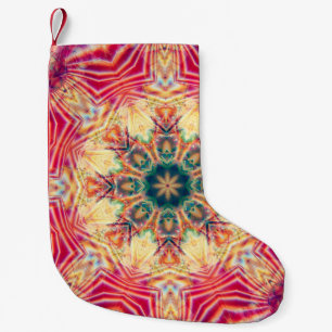 Naadloze kaleidoscoop kleurrijke textuur. Illustra Kleine Kerstsok
