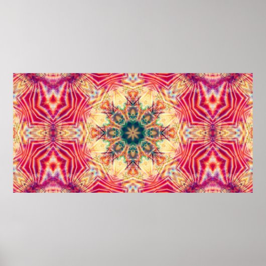 Naadloze kaleidoscoop kleurrijke textuur. Illustra Poster (Voorkant)