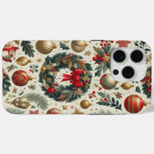 Naadloze Kerstmisdecoratie Case-Mate iPhone Case (Achterkant (horizontaal))