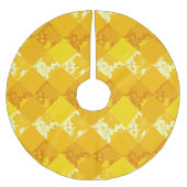 Naadloze kerstpatchwerkpatches worden gekoeld kerstboom rok (Voorkant)