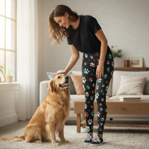 Naadloze kleurloze kleine dog pogen leggings