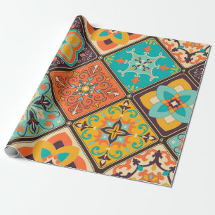 Naadloze kleurrijke patchwork-tegel met de islam, cadeaupapier