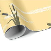 Naadloze krokodillen patroon. gele ruggr. cadeaupapier (Rol Hoek)