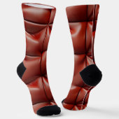 Naadloze lederen textuur patroon sokken (Gebogen)