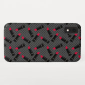 Naadloze lippenvormgeving patroon design Case-Mate iPhone case (Achterkant (horizontaal))