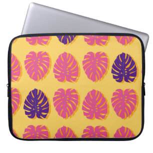 Naadloze Monstera Hawaiian tropisch plant Laptop Sleeve