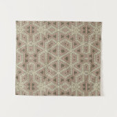 Naadloze mozaïek abstracte kaleidoscoop beige tria wandkleed (Voorkant (horizontaal))