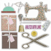 naadloze naaimachine voor het kantelen sticker (Voorkant)