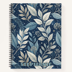 Naadloze Nachttuin Botanisch Patroon Notitieboek