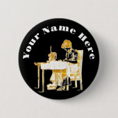 Naadloze ontwerpknop ronde button 5,7 cm (Voorkant)