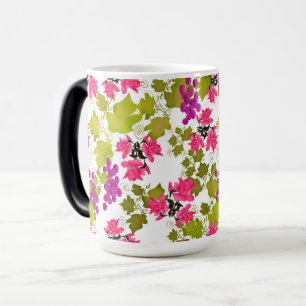 Naadloze oogst druif roze rozen bloemen bloemstuk magische mok