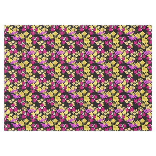 Naadloze oogstdruiven rozen bloemen bloem tafelkleed (Voorkant (Horizontaal))