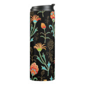 Naadloze oosterse bloemige elegantie thermosbeker (Gedraaid links)