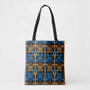 Naadloze ornamentale retro moroccan arabische vint draagtas