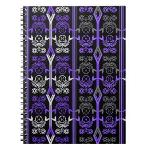 Naadloze ornamentale retro moroccan arabische vint notitieboek