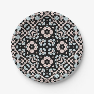 Naadloze ornamentale retro moroccan arabische vint papieren bordje