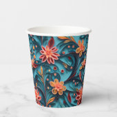 Naadloze papieren papierbak papieren bekers (Achterkant)