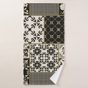 Naadloze patchwork-tegel met islam, Arabisch, Indi Badhanddoek