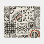 Naadloze patchwork-tegel met islam, Arabisch, Indi Fleece Deken (Voorkant (Horizontaal))