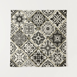 Naadloze patchwork-tegel met islam, Arabisch, Indi Wandkleed