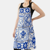 Naadloze patchwork-tegel met Victoriaans motieven. Schort (Insitu)