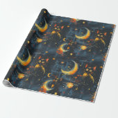 Naadloze patronen met een ruimtethema. Kat astrona Cadeaupapier (Uitgerold)