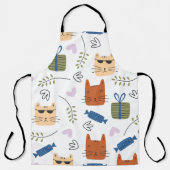 Naadloze patrooncutat schort (Voorkant)