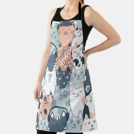 Naadloze patrooncutat schort