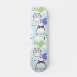 Naadloze patroonkogels voor wolken van Kawaii-katt Skateboard