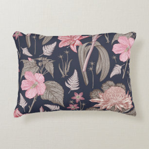 Naadloze patroonstof. Set Amaryllis Waratah Hib Accent Kussen