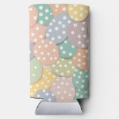 Naadloze Polka Dot Patroon in Pastel Kleuren (Achterkant)