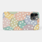 Naadloze Polka Dot Patroon in Pastel Kleuren Case-Mate iPhone Case (Achterkant (horizontaal))