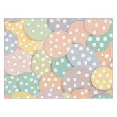 Naadloze Polka Dot Patroon in Pastel Kleuren Tafelkleed (Voorkant (Horizontaal))
