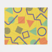 Naadloze Pop Art Pattern. Abstracte kleurige tekst Fleece Deken (Voorkant (Horizontaal))