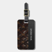 Naadloze  reliëf bagagelabel (Voorkant verticaal)