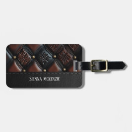 Naadloze  reliëf bagagelabel