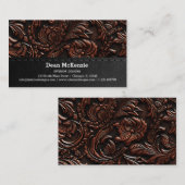 Naadloze reliëf visitekaartje (Voorkant / Achterkant)