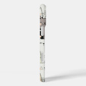 Naadloze retro illustratie katten monogram Case-Mate iPhone case (Achterkant / Rechts)