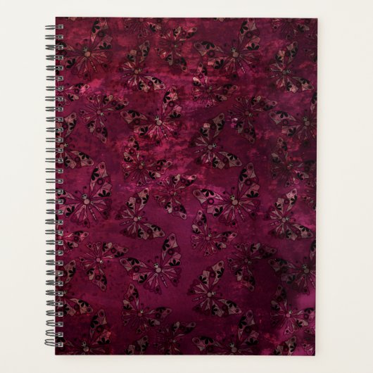 Naadloze retro kinder abstract, maar vlekjes planner (Voorkant)