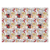 Naadloze retro  patchwork-patches tafelkleed (Voorkant (Horizontaal))