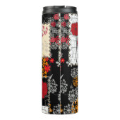 Naadloze retro  patchwork-patches thermosbeker (Achterkant)